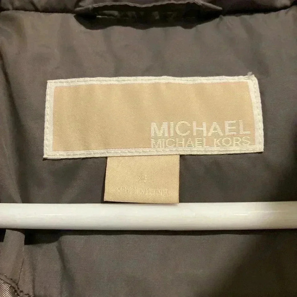 Michael Kors Down Feather Coat Grey Sz. XS - Picture 6 of 8